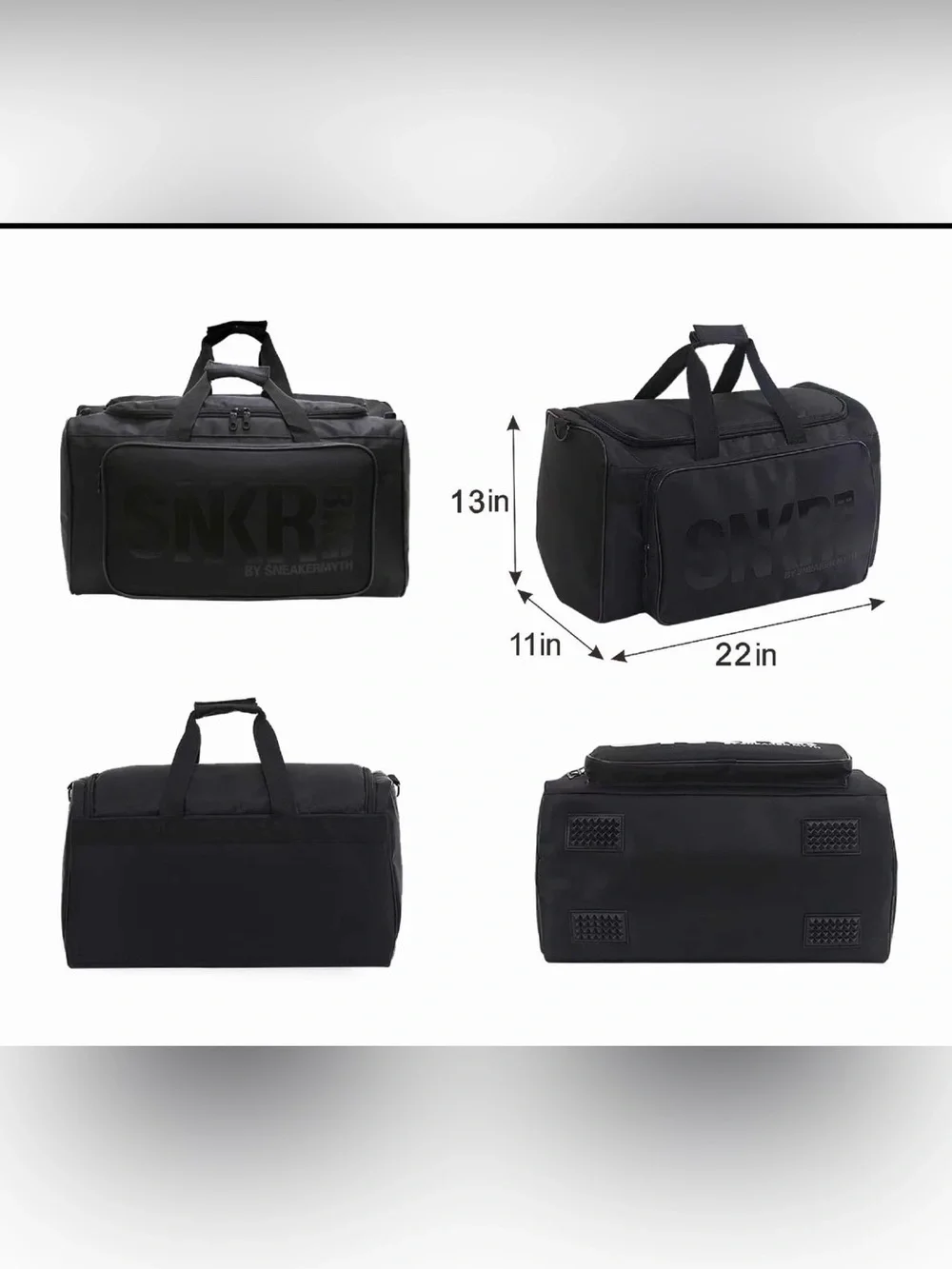 SNKR Duffel Shoe Bag Black/Black